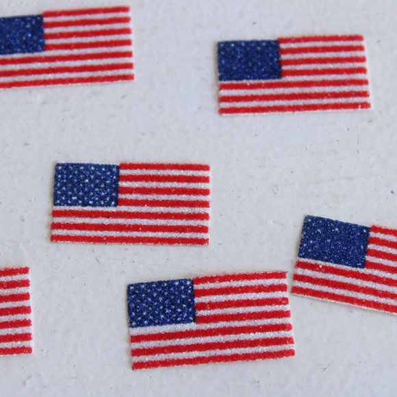 Vintage Flag Patches / American Flag Iron On 1.25" Wide - Picture 4 of 10